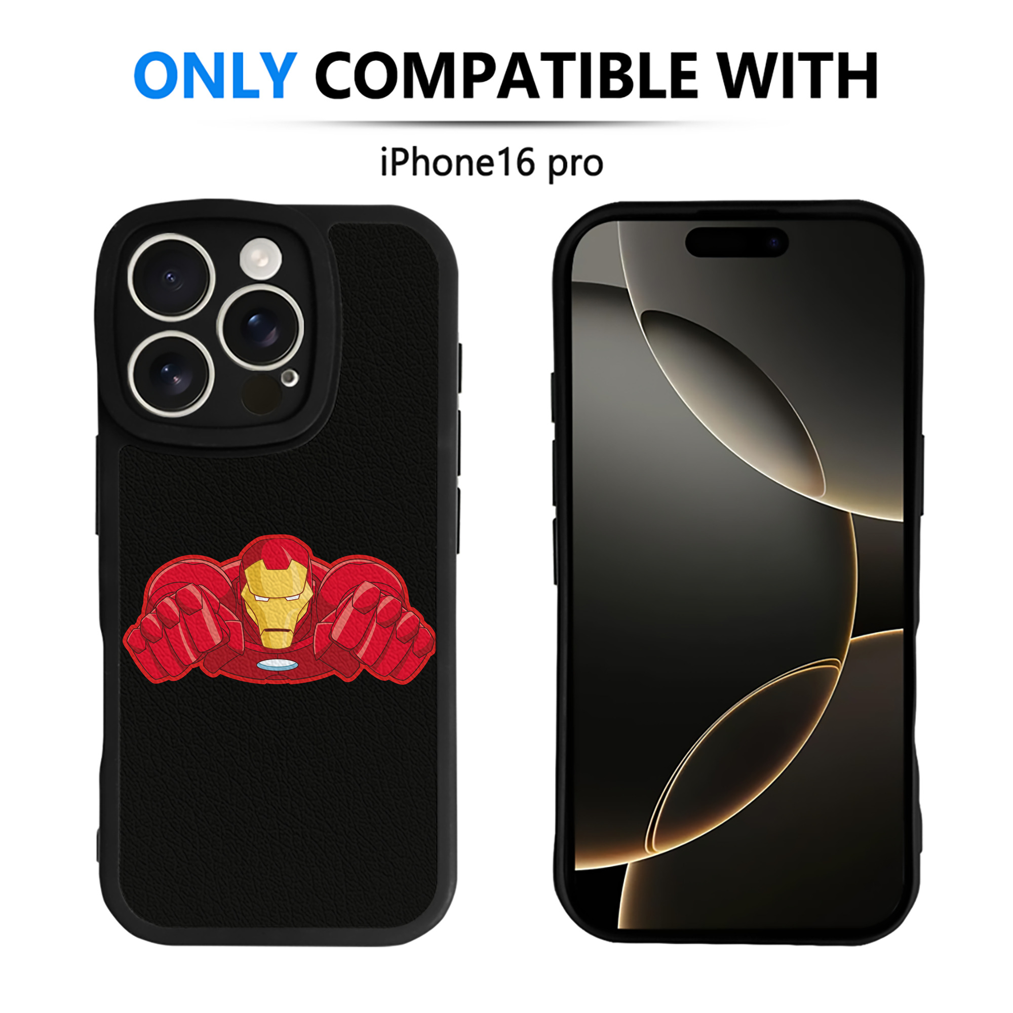 （画像用） アベンジャーズ The Avengers 【iPhone 16シリーズ対応】シリコンスマホケース（レザー調） 材質：シリコン
